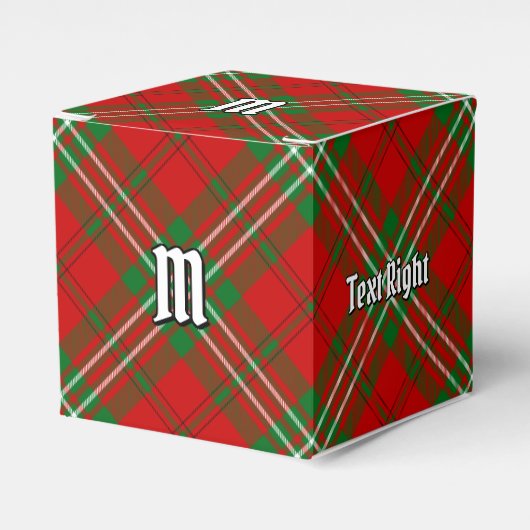 Clan Scott Red Tartan Favor Box Bedankdoosjes (Voorkant Zijde)