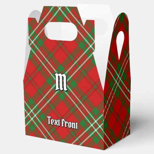 Clan Scott Red Tartan Favor Box Bedankdoosjes (Geopend)