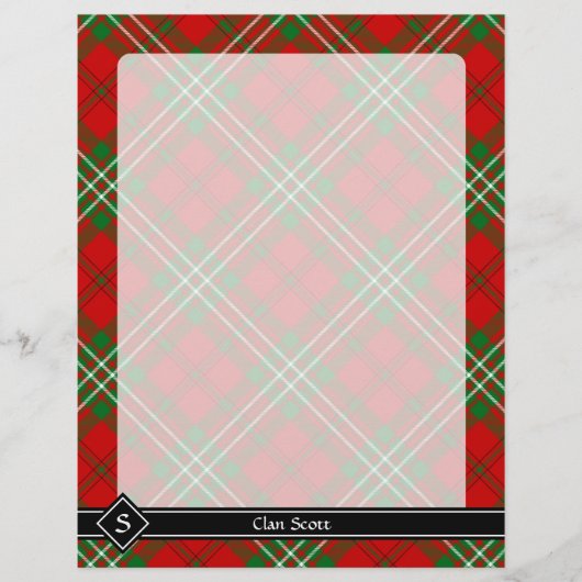 Clan Scott Red Tartan Flyer (Voorkant)