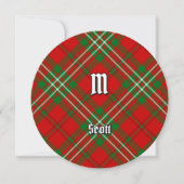 Clan Scott Red Tartan Kaart (Voorkant)
