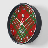 Clan Scott Red Tartan Large Clock (Hoek)