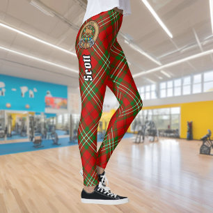 Clan Scott Red Tartan Leggings