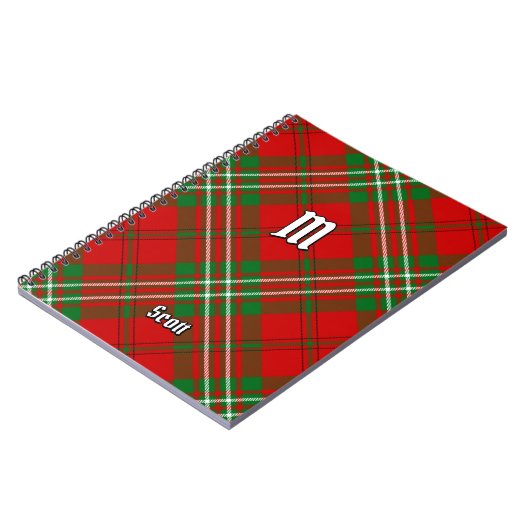 Clan Scott Red Tartan Notitieboek (Linkerzijde)