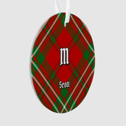 Clan Scott Red Tartan Ornament (voorkant)
