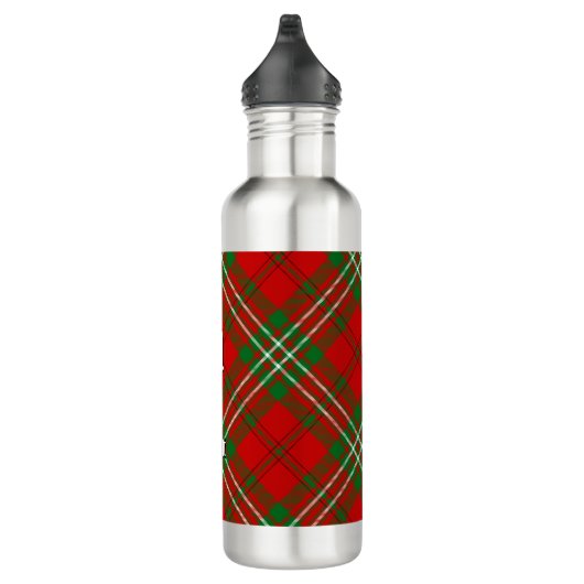 Clan Scott Red Tartan Roestvrij stalen flesje Waterfles (Rechts)