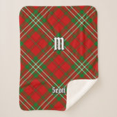Clan Scott Red Tartan Sherpa Blanket Deken (Voorkant)