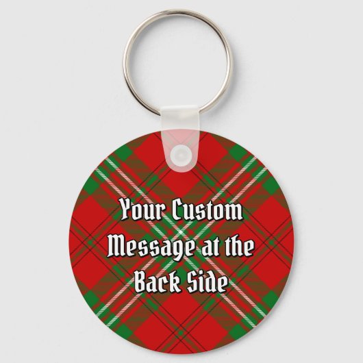 Clan Scott Red Tartan Sleutelhanger (Achterkant)
