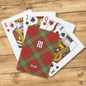 Clan Scott Red Tartan-spelkaarten Pokerkaarten