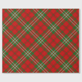 Clan Scott Red Tartan Wrapping Paper Cadeaupapier (Vlak)