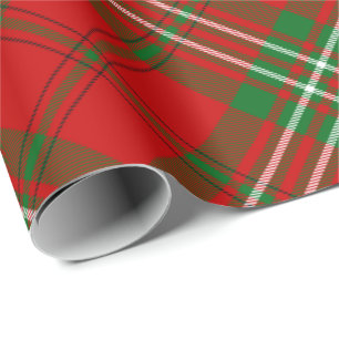Clan Scott Red Tartan Wrapping Paper Cadeaupapier