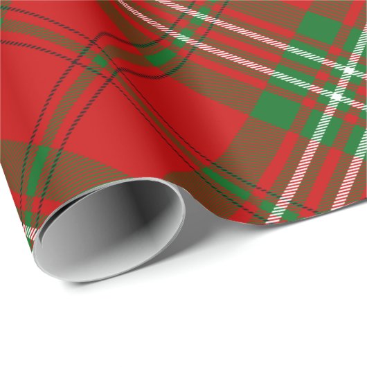 Clan Scott Red Tartan Wrapping Paper Cadeaupapier (Rol Hoek)
