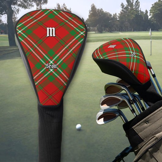 Clan Scott Rode Golf Hoofd Hoes Golfheadcover