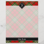 Clan Scott Rode Tartan Flyer (Achterkant)