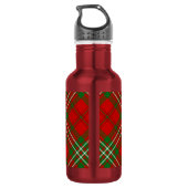 Clan Scott Rood Tartan RVS Waterfles (Achterkant)