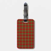 Clan Scott Tartan Bagagelabel (Achterkant verticaal)