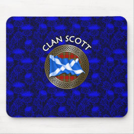 Clan Scott Tartan Knoop & Vlag Muismat