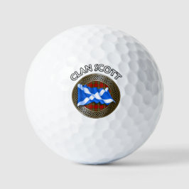 Clan Scott Tartan Knot & Flag Golfballen
