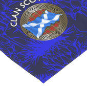 Clan Scott Tartan Knot & Flag Korte Tafelloper (Hoek)