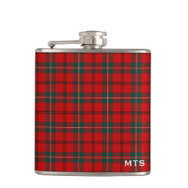 Clan Scott Tartan Monogram Heupfles