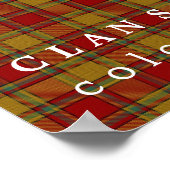 Clan Scrymgeour Colors of Scotland Tartan Poster (Hoek)