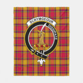 Clan Scrymgeour Tartan Pset Fleece Deken (Voorkant)