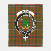 Clan Seton Hunting Modern Tartan Pset Fleece Deken (Voorkant)