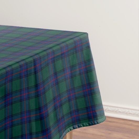 Clan Shaw Green en Royal Blue Schotse Tartan Tafelkleed (Voorbeeld)