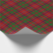 Clan Shaw Schots rood en groen tartan Cadeaupapier (Hoek)