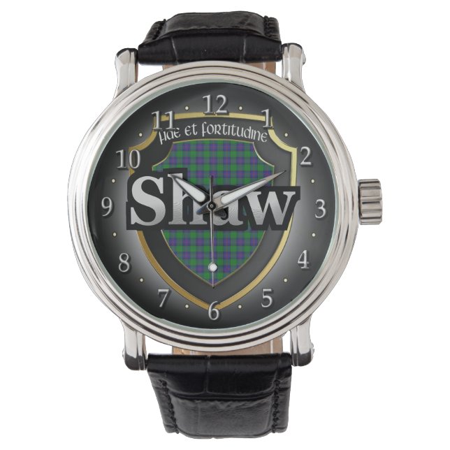 Clan Shaw Scotland Viering Watch Horloge (Voorkant)