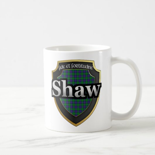 Clan Shaw Scottish Dynasty Tartan Mokken Cups (Rechts)