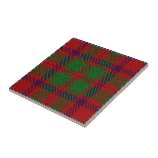 Clan Shaw Scottish Expressions Tartan Tegeltje (Zijkant)