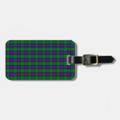 Clan Shaw Tartan Bagagelabel (Voorkant horizontaal)