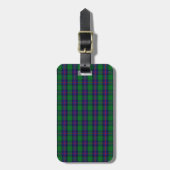 Clan Shaw Tartan Bagagelabel (Voorkant verticaal)