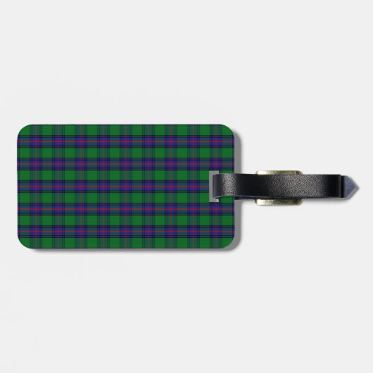 Clan Shaw Tartan Bagagelabel (Achterkant horizontaal)
