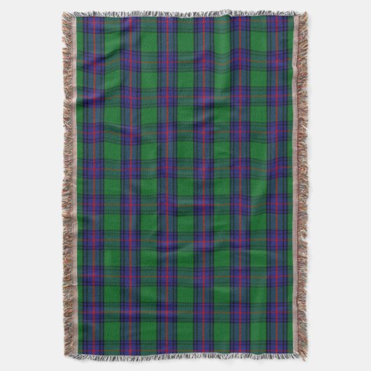 Clan Shaw Tartan Deken (Voorkant Verticaal)