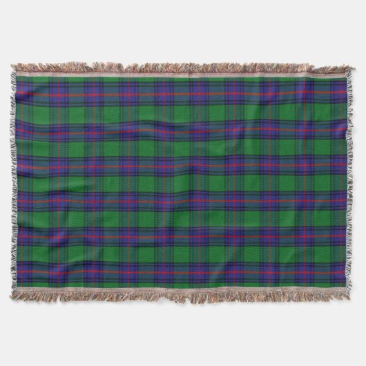 Clan Shaw Tartan Deken (Voorkant)