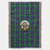 Clan Shaw Tartan en Sporran Deken (Voorkant Verticaal)