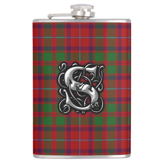 Clan Shaw Tartan Old Scotland Flask Heupfles (Voorkant)