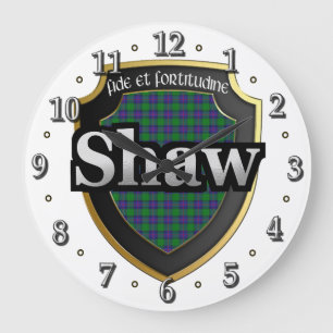 Clan Shaw Tartan Scottish Dream Clock Grote Klok