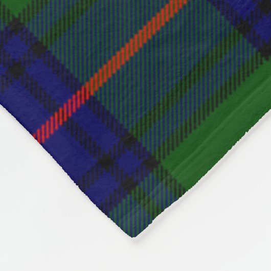 Clan Shaw van Sauchie Modern Tartan Pset Fleece Deken (Hoek)