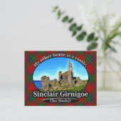 Clan Sinclair Castle Sinclair Girnigoe Scotland Briefkaart (Staand voorkant)
