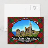 Clan Sinclair Castle Sinclair Girnigoe Scotland Briefkaart (Voorkant / Achterkant)