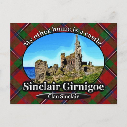 Clan Sinclair Castle Sinclair Girnigoe Scotland Briefkaart (Voorkant)