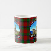 Clan Sinclair Castle Sinclair Girnigoe Tartan Koffiemok (Center)