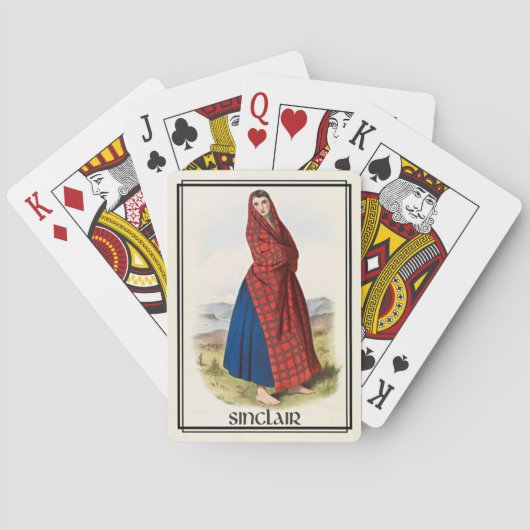 Clan Sinclair Classic Scotland Bicycle Deck Speelkaarten (Achterkant)