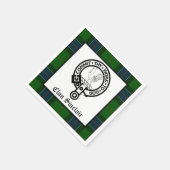 Clan Sinclair Crest Badge en Tartan Servet (Hoek)