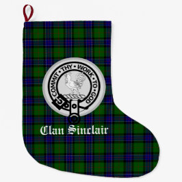 Clan Sinclair Crest Badge & Tartan  Grote Kerstsok