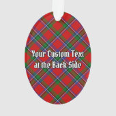 Clan Sinclair Crest boven Tartan Ornament (achterkant)