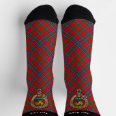 Clan Sinclair Crest boven Tartan Sokken (Top)