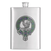 Clan Sinclair Crest & Hunting Tartan Flask Flacon (Voorkant)